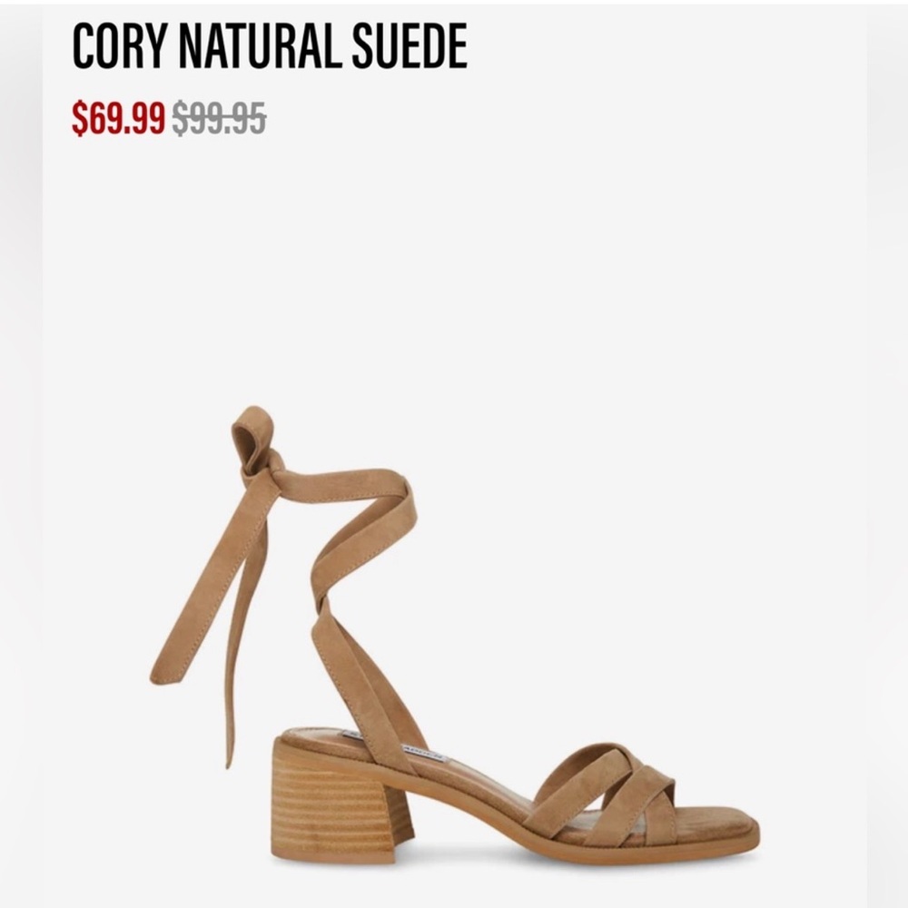Steve Madden CORY Natural Suede - Never Worn!